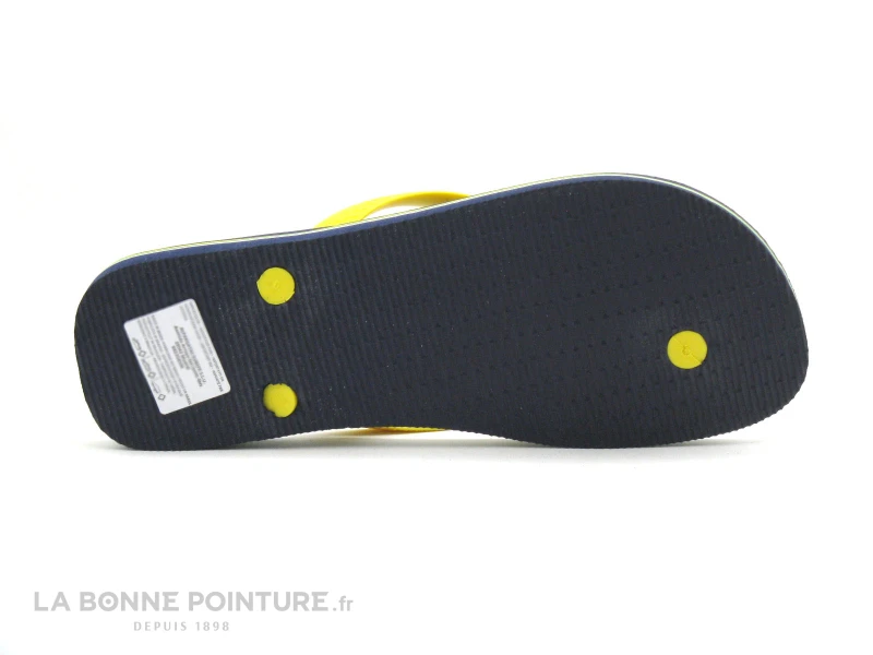 Havaianas BRASIL LOGO Navy Blue Citrus Yellow - Tong Homme – Image 3