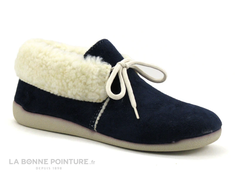 CM Confort Altymar 10139 - Bleu Marine - Chausson A Lacet Femme