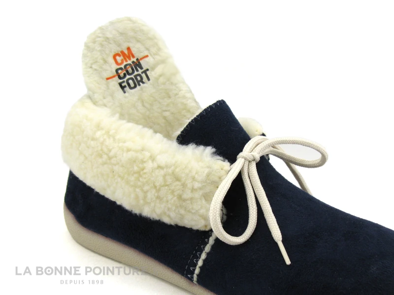 CM Confort Altymar 10139 - Bleu Marine - Chausson A Lacet Femme – Image 3