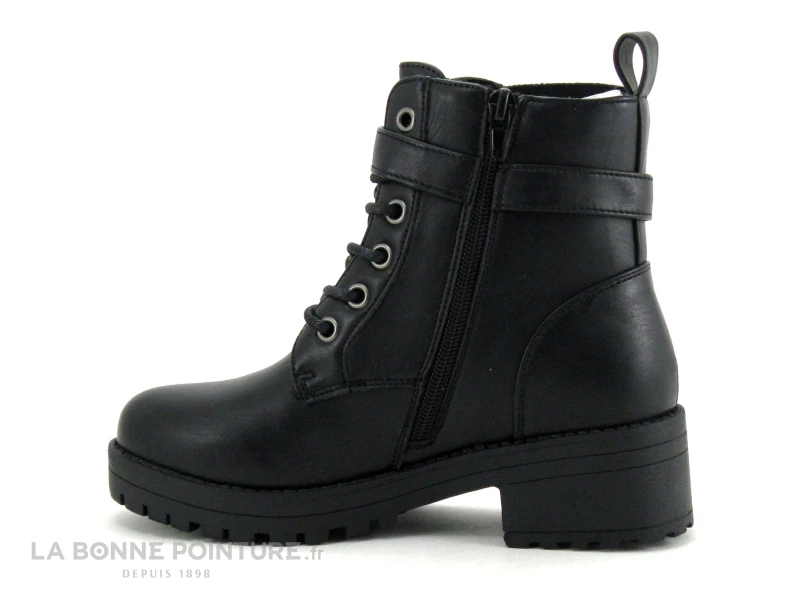 Happy Bee B850860 Black - Boots Fille Noire - Semelle Epaisse Et Crantee – Image 2
