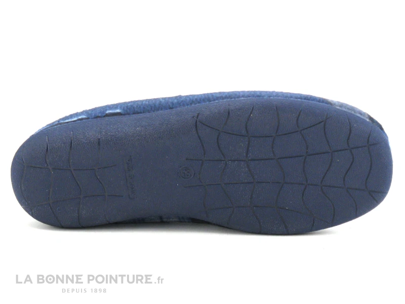 Zels 7023 Marino - Ecossais - Charentaise Bleu Marine Homme – Image 6