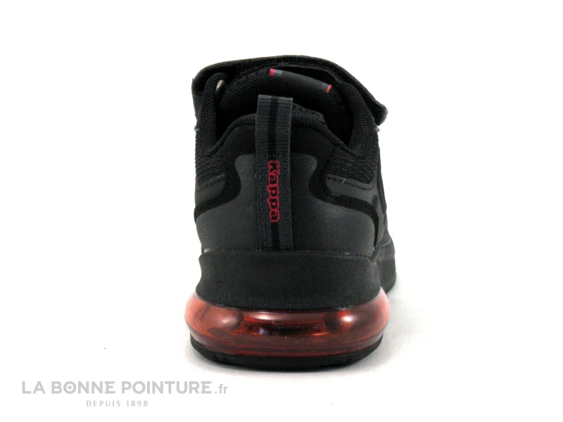 Kappa Logo SPLINTER Ev Kid - Noir Rouge - Basket Enfant Elastique Et Velcro – Image 4