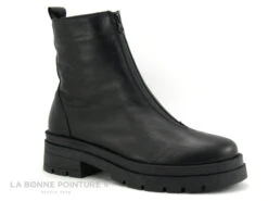 Morans VILMA Noir - Boots Femme Noire - Zip Dessus - Semelle Plateforme