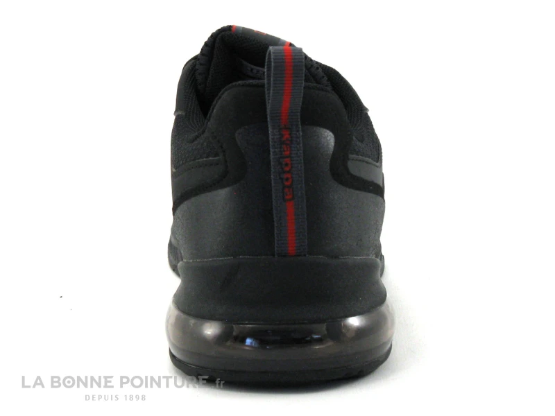 Kappa SPLINTER MAN A10 - Black Dk Grey Red - Basket Running Homme – Image 4