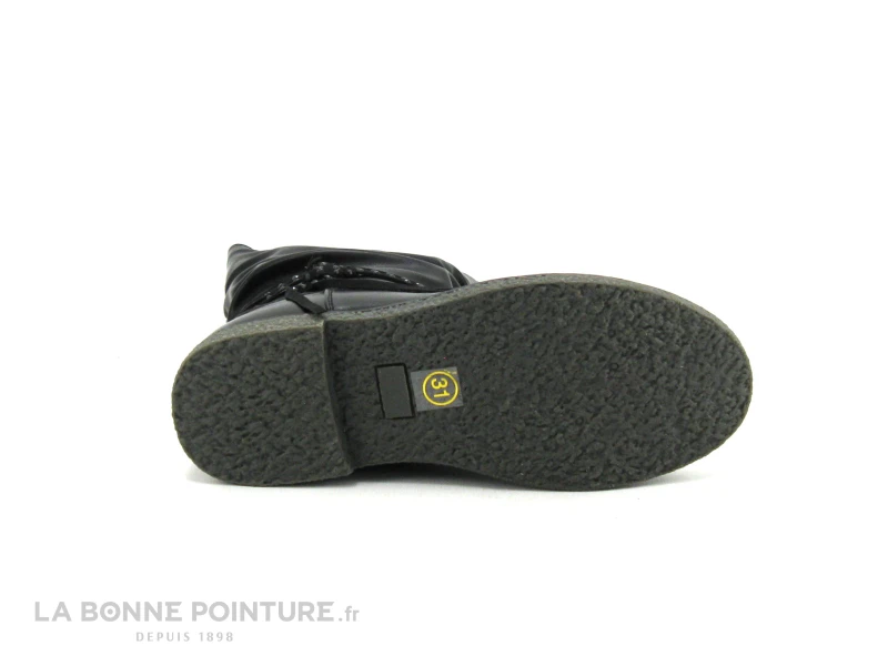 Wipop DUCLAIR Noir - Botte Fille Noire Avec Tige Froncee – Image 6