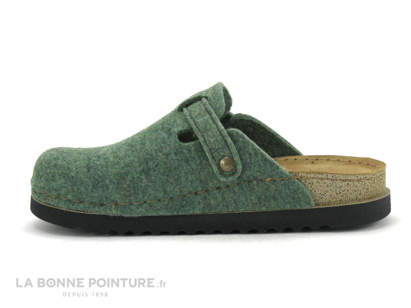 Ouf MOLIVIA Vert - Pantoufle Femme En Feutre Recycle – Image 2