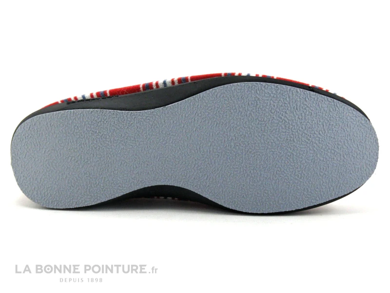 Semelflex TOMMFLEX Bordeaux - Rouge Ecossais - Charentaise Homme – Image 7