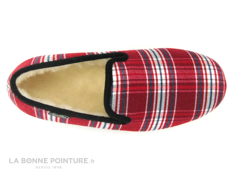 Semelflex TOMMFLEX Bordeaux - Rouge Ecossais - Charentaise Homme – Image 6