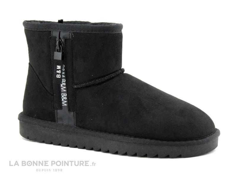 B Et M Banana Moon RANGER - Boots Noire Interieur Fourrure – Image 5