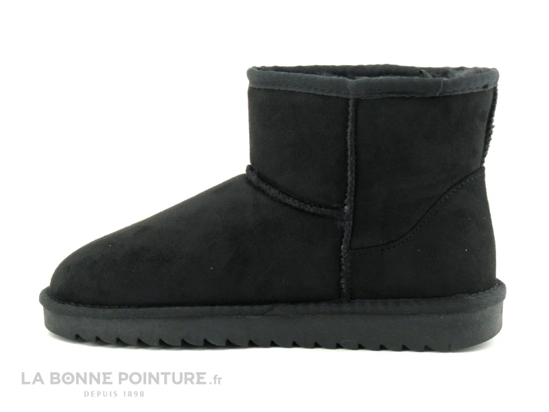 B Et M Banana Moon RANGER - Boots Noire Interieur Fourrure – Image 2