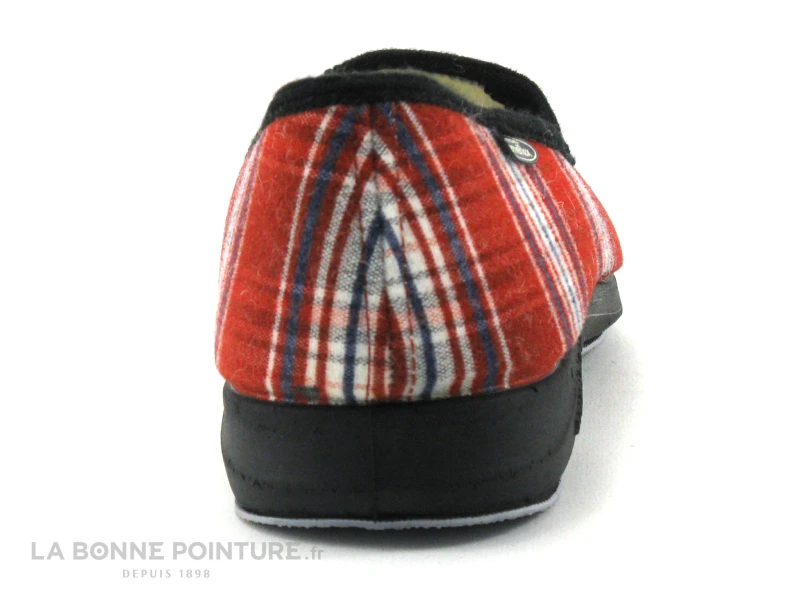 Semelflex TOMMFLEX Bordeaux - Rouge Ecossais - Charentaise Homme – Image 4