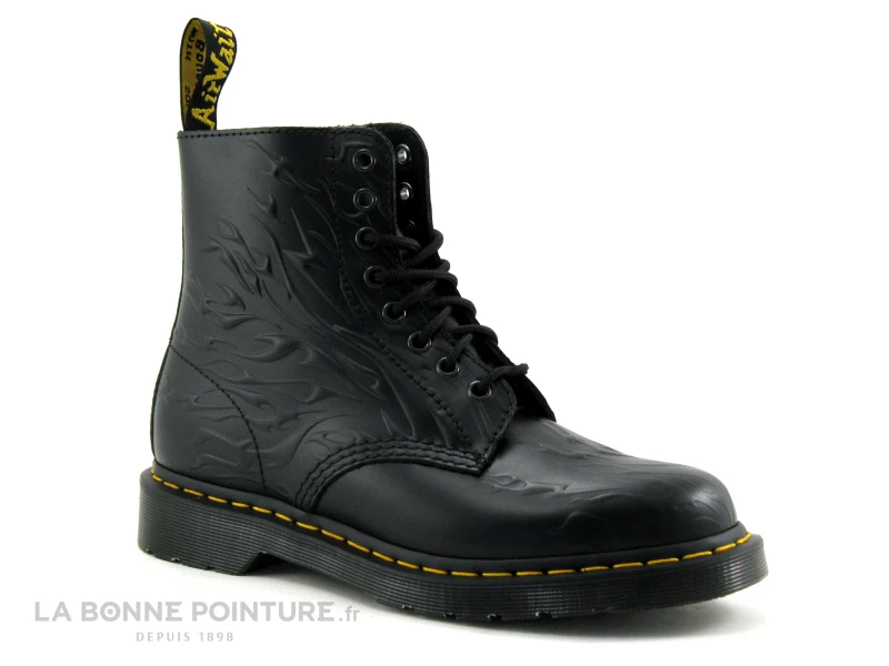 Dr. Martens Dr Martens 1460 FLAMES Black 27028001 - Flame Polished Smooth - Boots