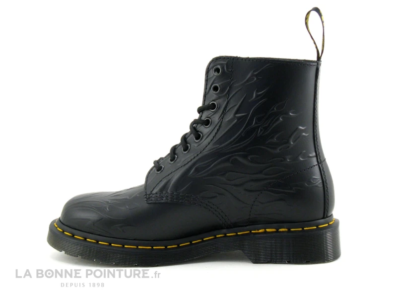 Dr. Martens Dr Martens 1460 FLAMES Black 27028001 - Flame Polished Smooth - Boots – Image 3