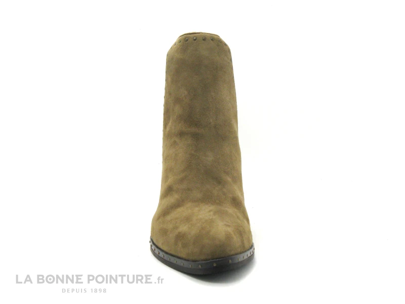 MamZelle NAGI Velours Vison - Clous - Boots Chelsea Talon Haut – Image 2