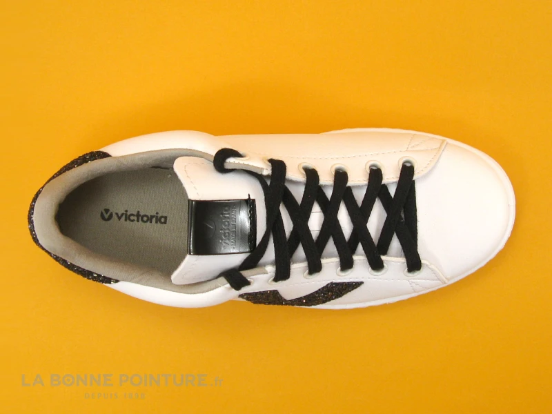 Victoria 125244 Blanc - Glitter Noir - Basket Mode – Image 6