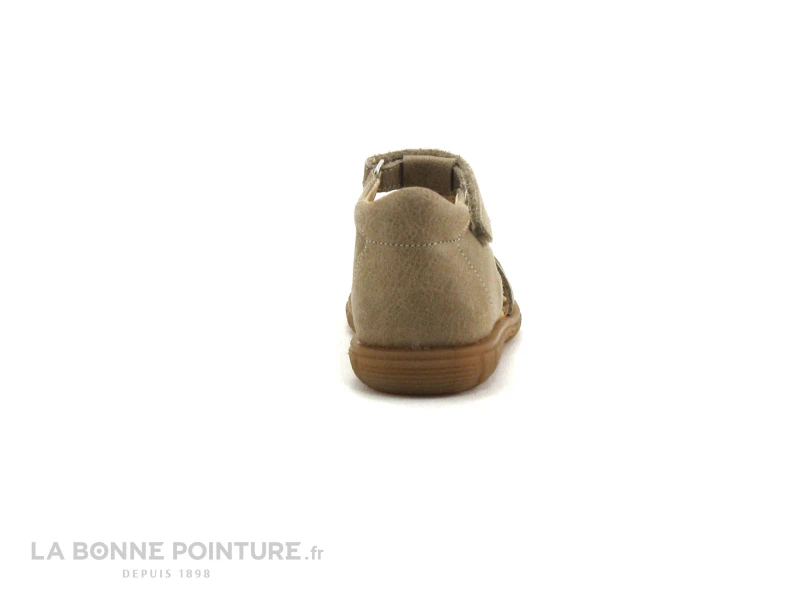 Minibel PAVIE Seigle - Sandale Beige Bout Ferme - BEBE – Image 4
