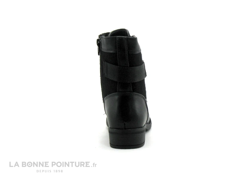 Wipop DALLIA Noir - Bottillon Fille Lacet Et Zip – Image 4