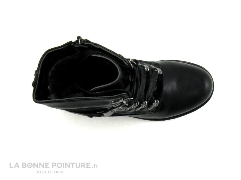 Wipop DALLIA Noir - Bottillon Fille Lacet Et Zip – Image 6