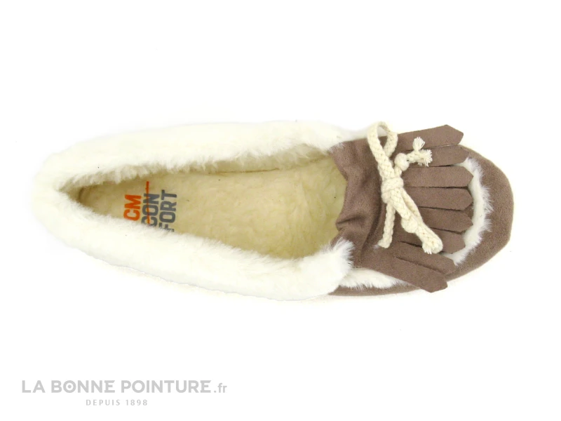 CM Confort 10343 - Vison 35 - Chausson Mocassin Femme Beige – Image 2