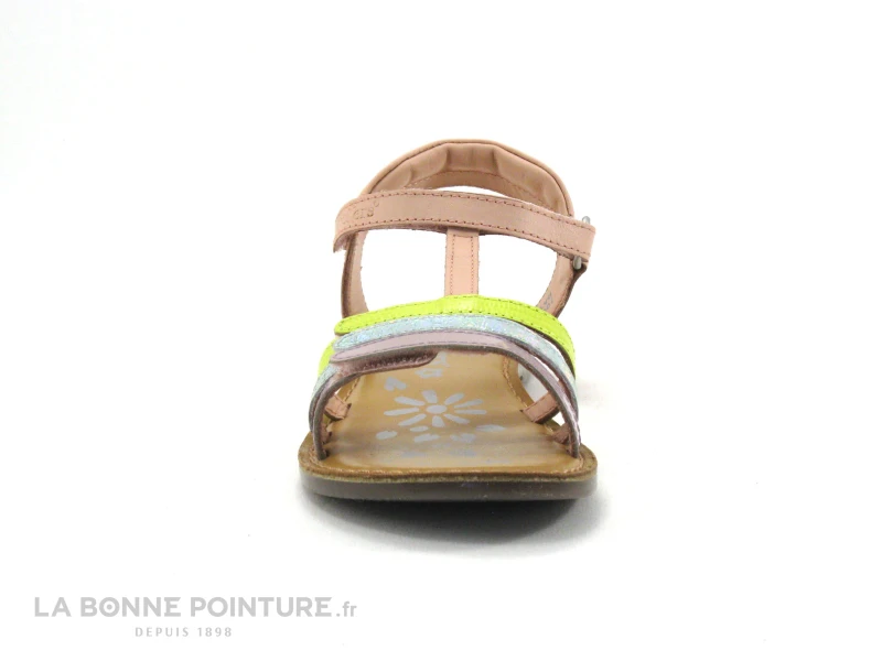 Kickers DIAMANTO Rose Jaune Vert Violet - 700969 - Sandale Fille – Image 2