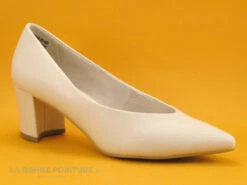 Marco Tozzi 2-22419-20 Cream - Escarpin Beige Pointu - Talon Incurve