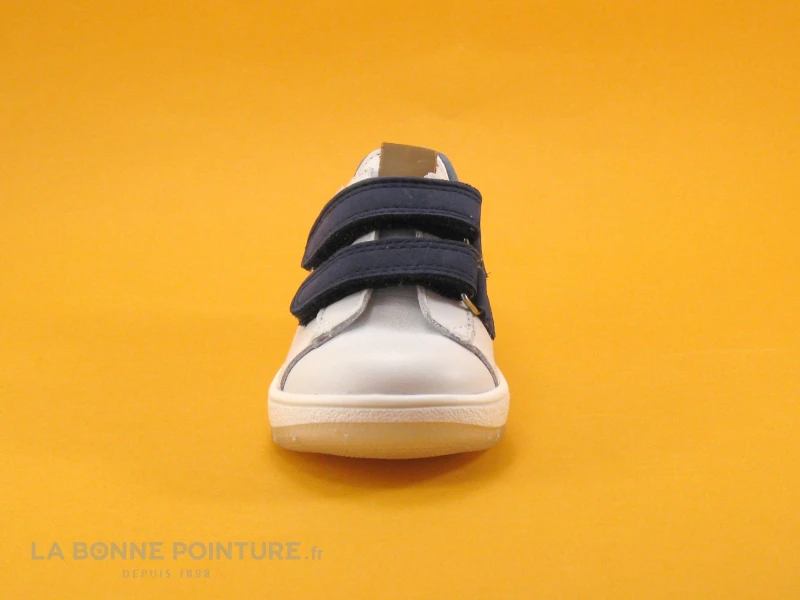 Bopy VELO Blanc Marine - Basket Ville GARCON - Brides Velcro – Image 2
