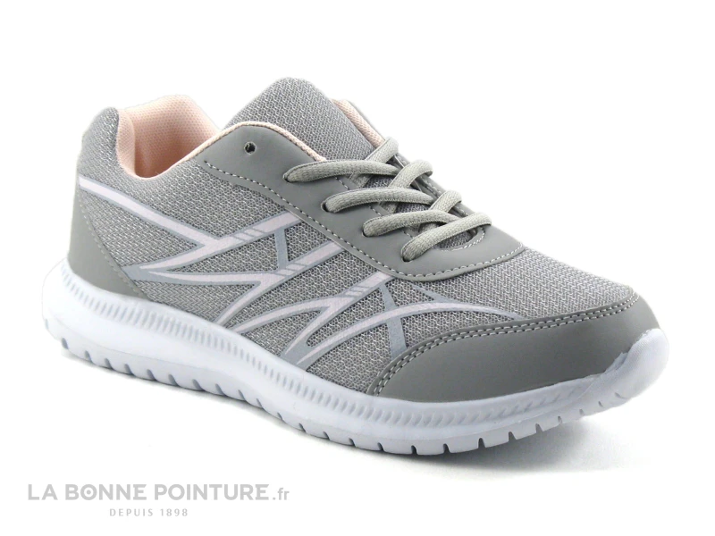 Run Away FIORELLA Gris Rose - Basket Sport Femme – Image 5