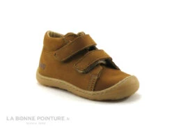 Bopy JAMEL Caramel - Chaussure Montante GARCON - 2 Velcros