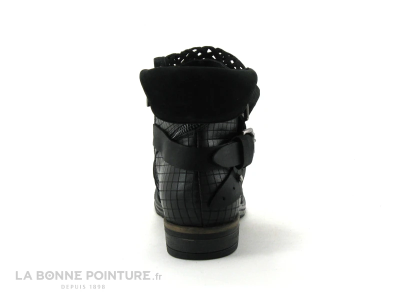 Lily Mood 050 8286 Noir - Bottines Femme Devant Ajoure – Image 5
