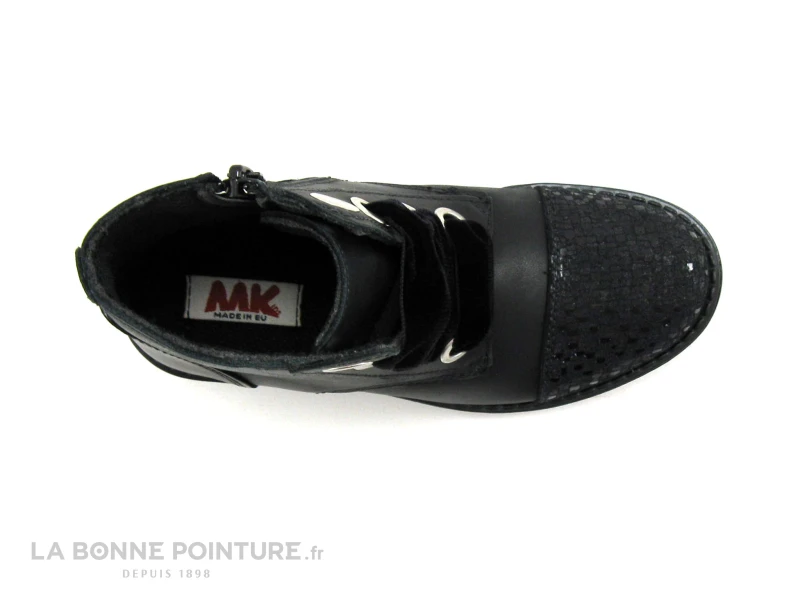 MKids MESALE MK2778D8IA - Noir - Lacet Velours - Boots Fille – Image 6