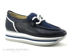 Softwaves CASSIE Ink - Mocassin Compense Bleu Marine