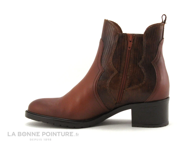 Fantasy 683-003FY Marron - Lezard - Bottine Femme Avec Zip – Image 3
