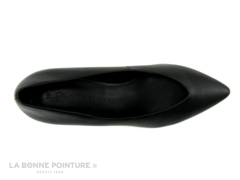 Marco Tozzi 2-22419-20 Black - Escarpin Noir Pointu - Talon Incurve â Image 6