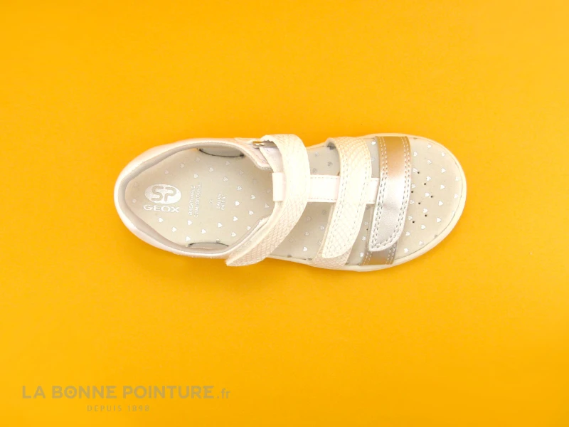 Geox SP CUORE J9290B White Silver - Sandale Fille – Image 6
