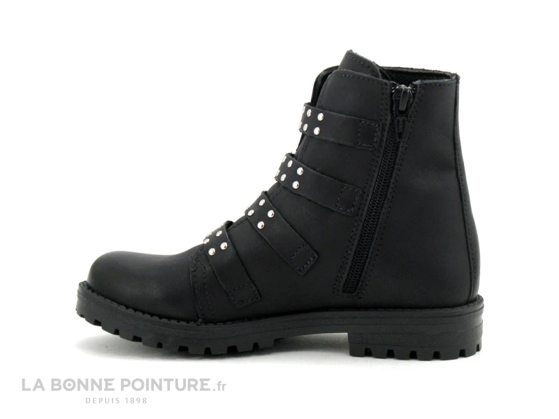 MKids MERAVI MK6777F8IA - Brides Clous - Boucle Ouverte - Boots Noires â Image 3