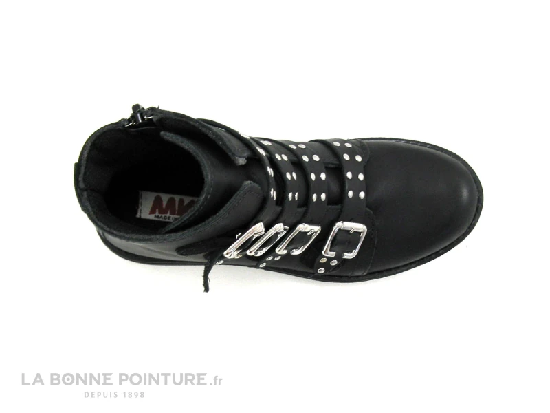 MKids MERAVI MK6777F8IA - Brides Clous - Boucle Ouverte - Boots Noires â Image 6