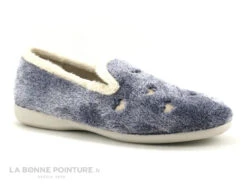 Ouf Tempo Mulay Bleu - Peluche - Chausson Femme