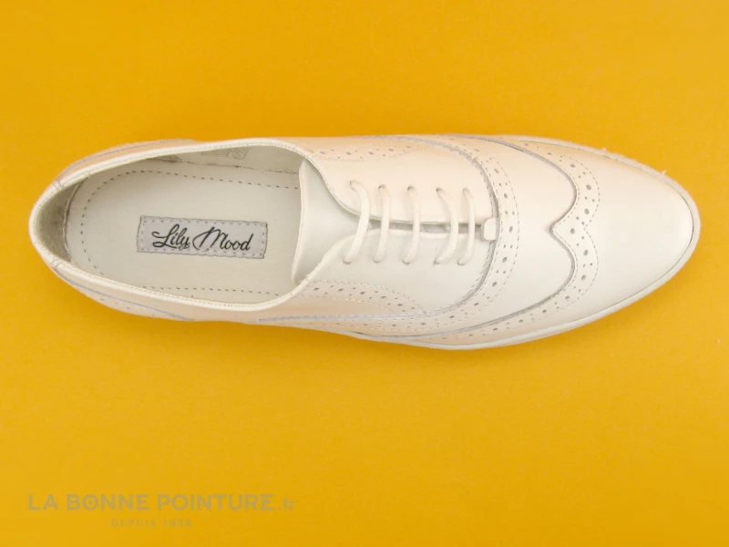 Lily Mood ADELUI Blanc - Chaussure Richelieu Femme – Image 6