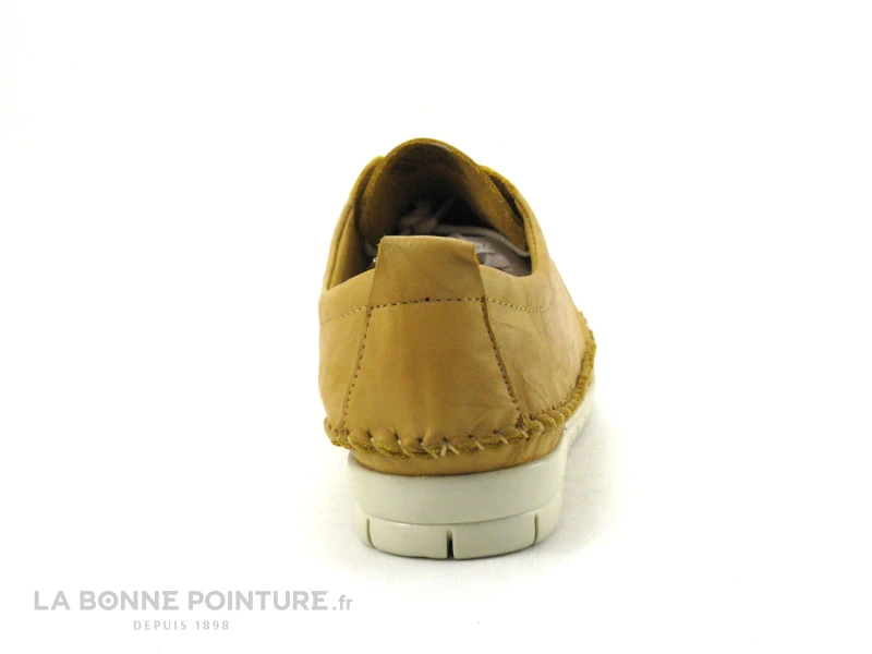 Morans MAGIKA Moutarde - Chaussure A Lacet Femme Cuir Jaune â Image 4