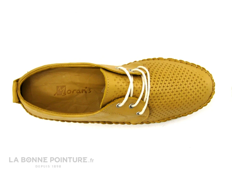 Morans MAGIKA Moutarde - Chaussure A Lacet Femme Cuir Jaune â Image 6