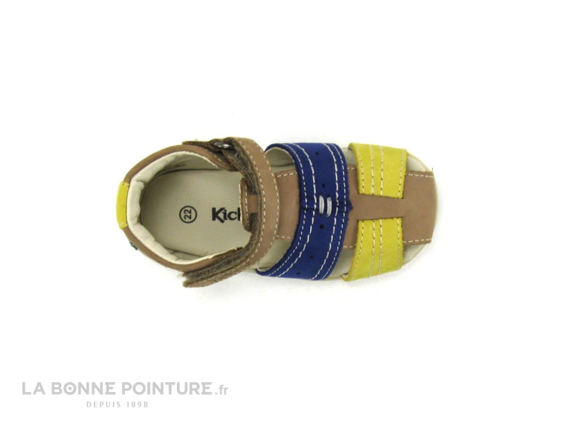 Kickers BIGBAZAR Beige Jaune Marine - Sandale BEBE – Image 6