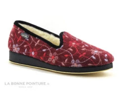 Semelflex CALOZOE Bordeaux - Broderies - Charentaise Femme