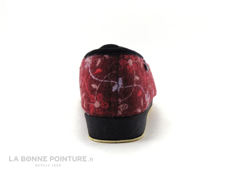 Semelflex CALOZOE Bordeaux - Broderies - Charentaise Femme – Image 4