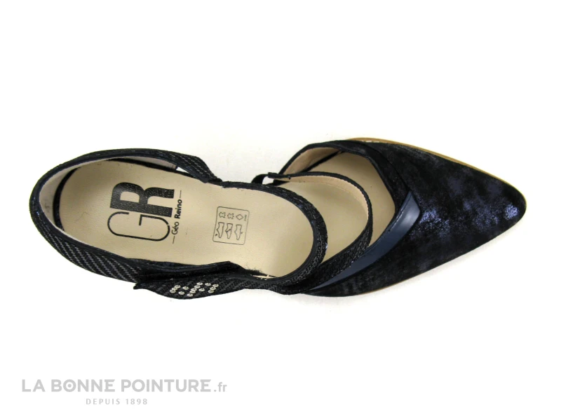 Geo Reino ALVITOL Marine - Escarpin Talon Haut Avec Bride – Image 6