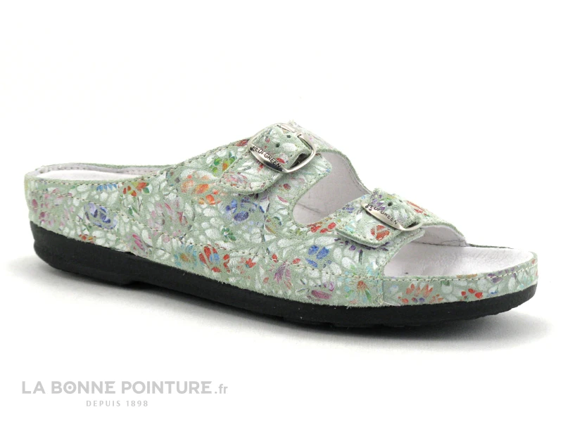 Pedi Girl WELL DB Amande - Fleuri - Mule Confort Femme Reglable – Image 5