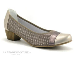 Inea RIO Taupe - Escarpin Petit Talon En Cuir