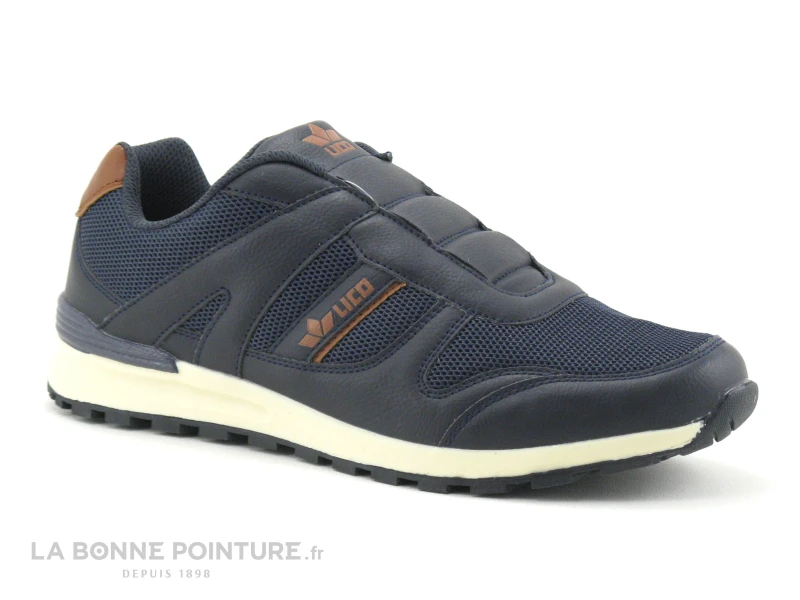 Lico MAREK SLIPPER Marine Marron - Basket Homme Sans Lacet – Image 5