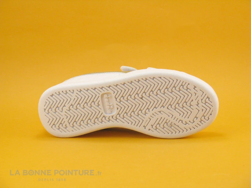 Diadora GAME P TD Girl White Gold - Basket Velcro Fille - Blanc Et Or – Image 7