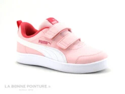 Puma COURTFLEX V2 V PS 371543-25 - Basket Fille Rose A Scratches