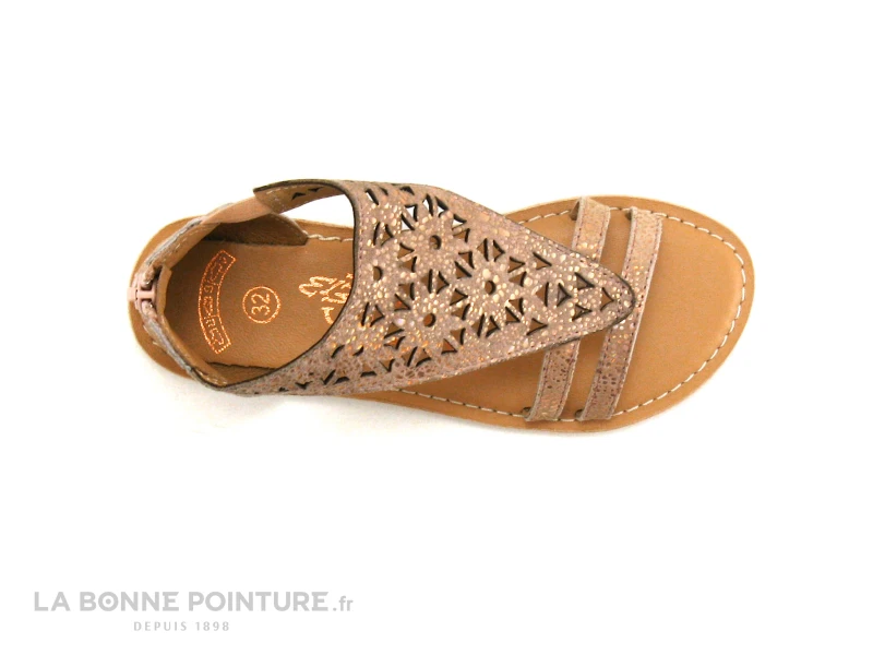 Wipop ANNETH Rose Nude Metal - Sandale Fille Avec Zip – Image 3